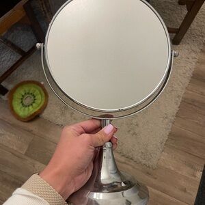 Silver Tabletop Vanity Mirror